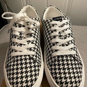 J. Crew Brand New in Box Road Trip Canvas Houndstooth Sneakers